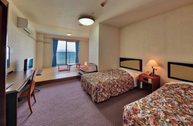 NonsmokingWithout MealsJapaneseWestern room for 2 people with ocean view balcony /Kunigami-gun Okinawa