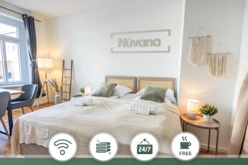 NUVANA Moderne 3-Zimmer Wohnung mit Balkon, Arbeitsplatz & 10min zur Innenstadt