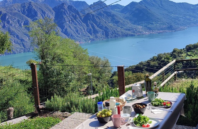 Oasi Azzurra - three-room apartment in small villa with terrace overlooking Lake Iseo