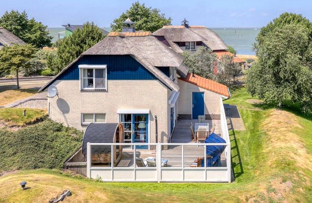 Ocean front home in Makkum with sauna