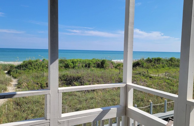 Ocean Front Unit, First Floor. Just steps from the beach.