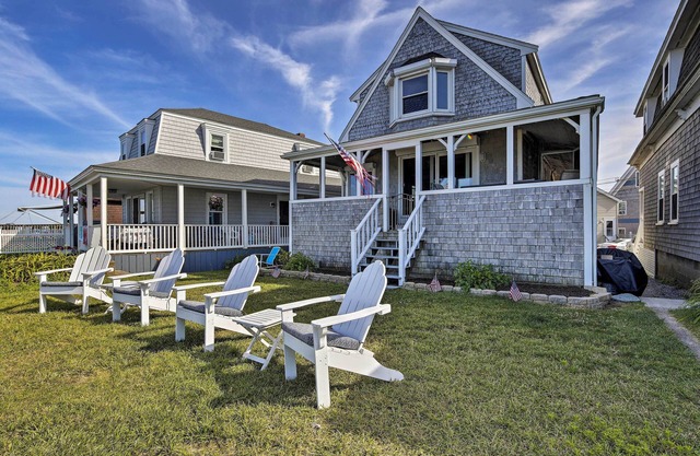 Oceanfront Cape Cod Home w/Porch, Yard + Grill!