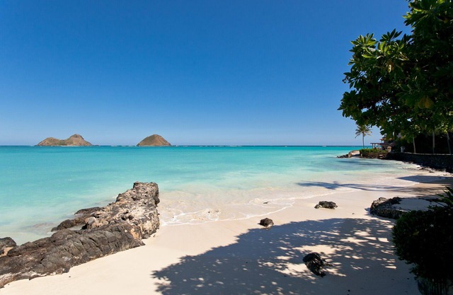 Oceanfront Lanikai Home with Access to Secluded White Sand Beach