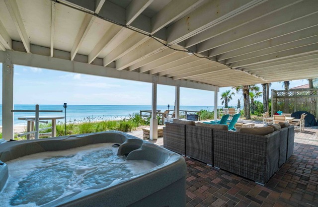Oceanfront Ponte Vedra Beach House: Hot Tub, Putting Green, Fire Pit!