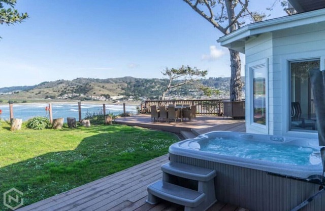 Oceanview Family Retreat with Saltwater Hot Tub – Steps from the Beach