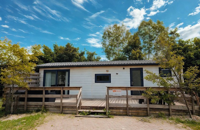 OK30 Chalet in Oostkapelle with a dog