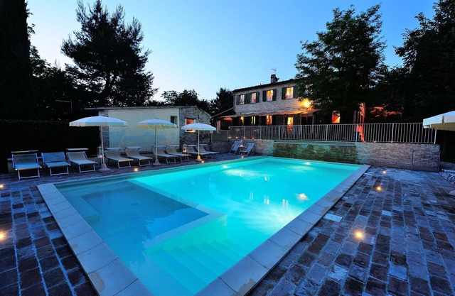 Old farmhouse with swimming pool