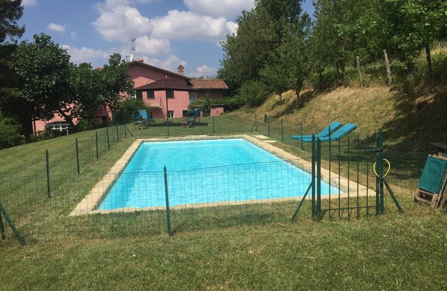 Old house with pool and large garden in the hills of Gavi