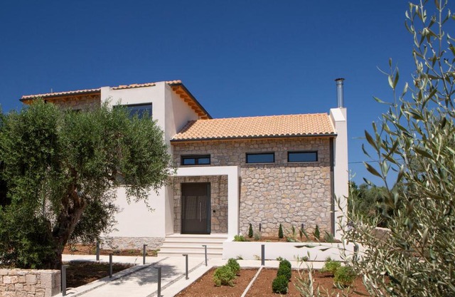 Olive green villas