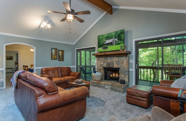On Golf course, near pool, screened porch split bedroom plan