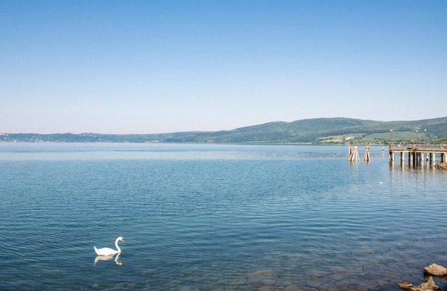 On the Bracciano Lake, this open and large vacation apartment welcomes you.