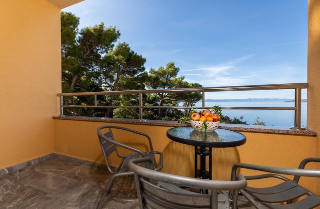 One bedroom apartment with balcony and sea view Krvavica, Makarska (A-23540-a)