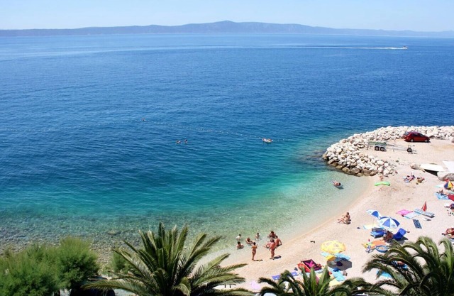 One bedroom apartment with balcony and sea view Drašnice, Makarska (A-22398-a)