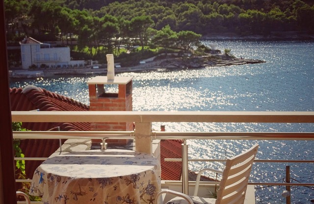 One bedroom apartment with balcony and sea view Povlja, Brač (A-14399-d)