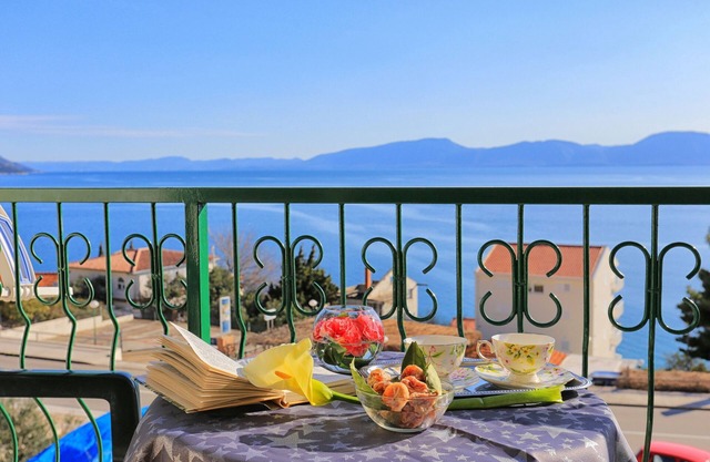 One bedroom apartment with balcony and sea view Podaca, Makarska (A-11588-b)