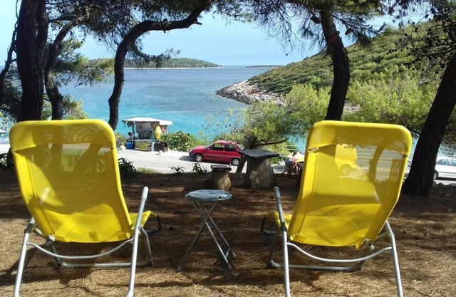 One bedroom apartment with terrace and sea view Milna, Vis (A-8490-a)