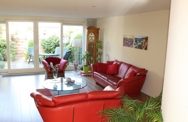 Our cozy house is located on the outskirts of Amsterdam. Free parking.