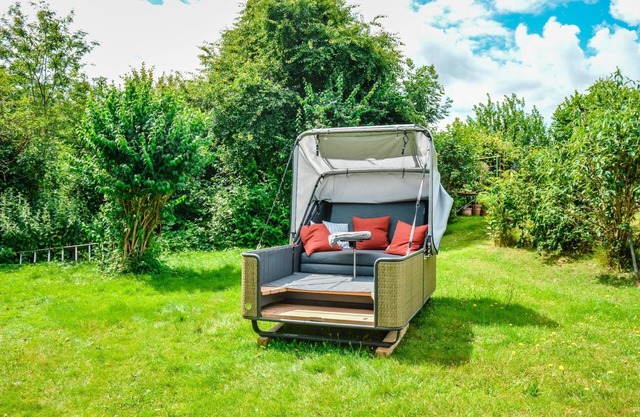 Outdoor lounge on Lake Belau