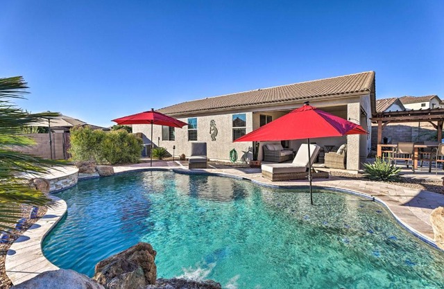 Outdoor Oasis Home with Fire Pit in Gold Canyon!