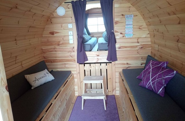 Overnight barrel - large barrel with small terrace