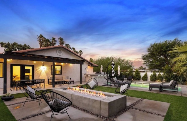 Palm Springs Pool Home | Spa + Family Retreat