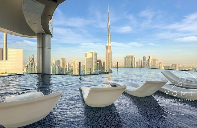 Panoramic Burj view, Infinity pool, Luxury 2 Bedroom