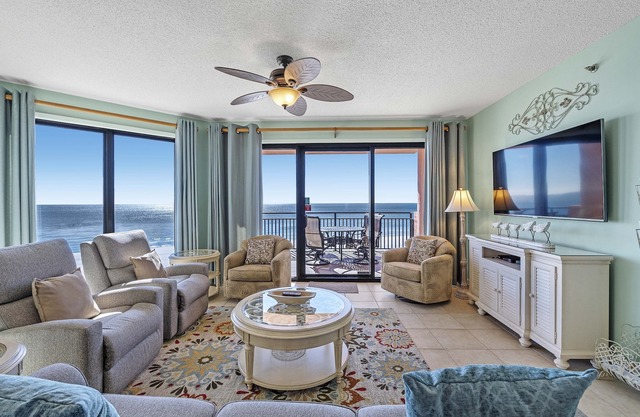 Panoramic Gulf Views from this 2BR/2BA Beachfront Condo!