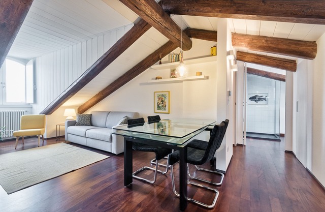 Panoramic skylight apartment. Private car parking, wifi