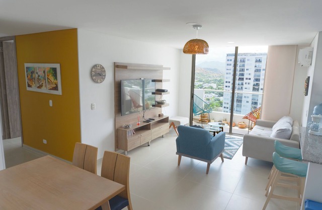 Paraíso en Santa Marta, Apartamento con Vistas Panorámicas
