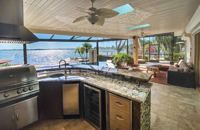 Paradise on the Bay - Snead Island FL Waterfront - pool featured on Insane Pools