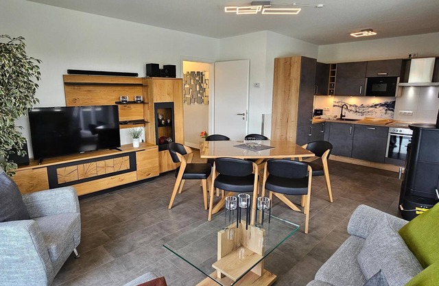 Park - Apartment 10 im Marinapark Scharmützelsee, Sauna, Kamin, 6 Pers., 89 m²