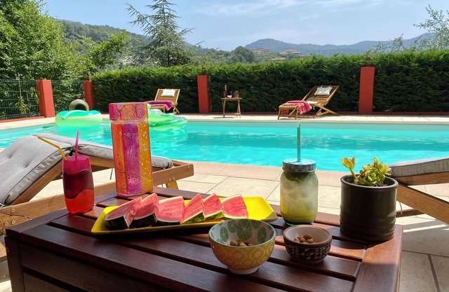 Part of Provencal villa with swimming pool 15min from Nice 6 pers. animals accepted