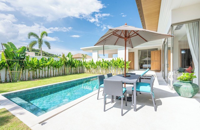 Peaceful and stylish 3 bedrooms pool villa Phuket, with WiFi and fitness room