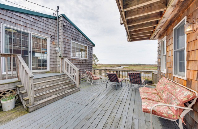 Peaceful Wells Retreat w/Deck & Water Views