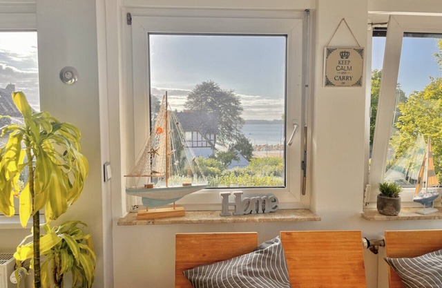 Penthaus Luna am Strand mit Meerblick & Balkon