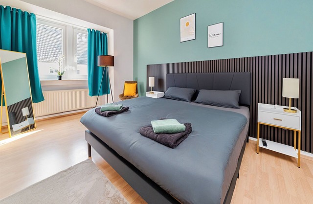 ☆Perfekt für 4 Personen! 2 Bedrooms with Netflix | Balkon | Küche | Washmachine