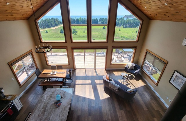 Pet-Friendly, Oceanview Souris Retreat with Short Walk to Sheep Pond Beach!
