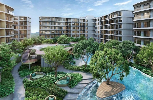 PHUKET - New! PHYLL Condo , 2 BR Max 3 pax, Kitchen, TV65", 41 sqm, Pool View