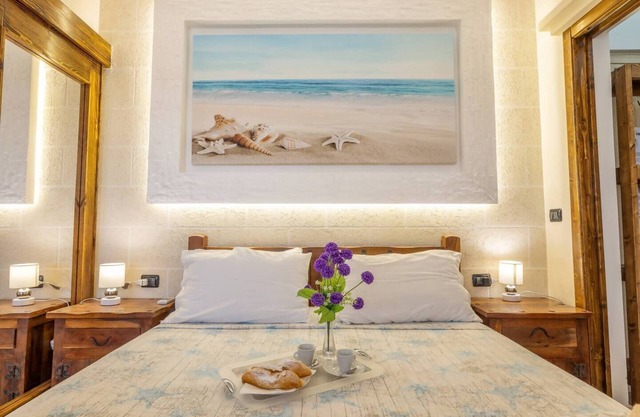 Pilella b&b's Ivory Room, the sea just 2 steps away
