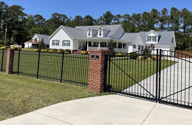 Piney Green Jacksonville NC Camp Lejeune Gated Outdoor fireplace Gameroom
