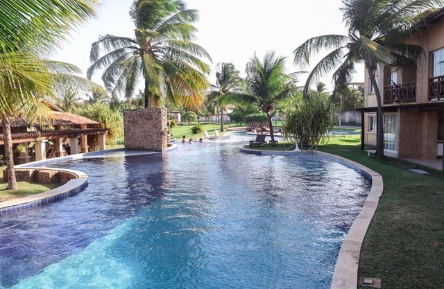 Pipa Paradise apartment with sea view, full kitchen, swimming pool and barbecue.