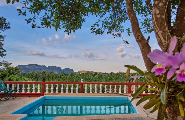 Piscina vistas y WiFi gratis en Viñales