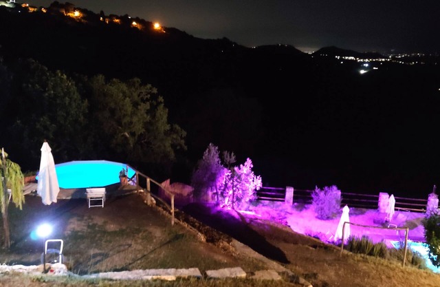 Pool and breathtaking view on Roman countryside