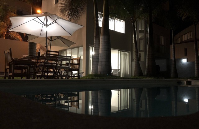 Pool & Palm Trees in the center of Los Llanos