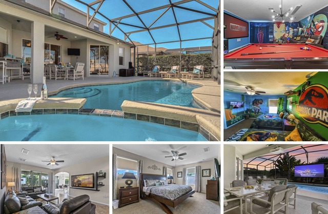 POOLSIDE CINEMA Disney Pool Villa - Theatre/Arcade/Jurassic Park/Minions!