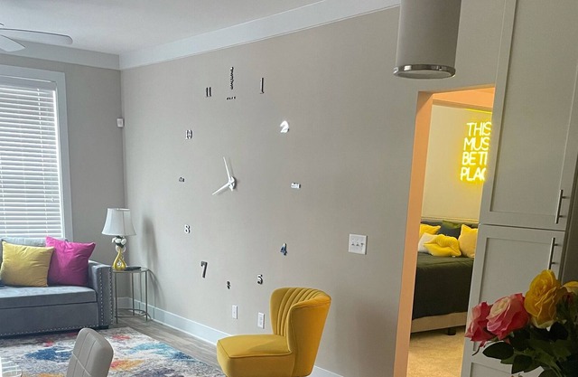 Pop of color Suite w/ Salt water pool