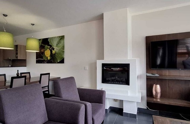 Premium apartment with private sauna and terrace near Lipno Lake and Ski resort