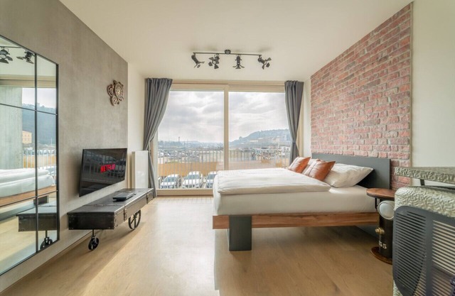 Premium Smichov City Elite: Chic Industrial Suite