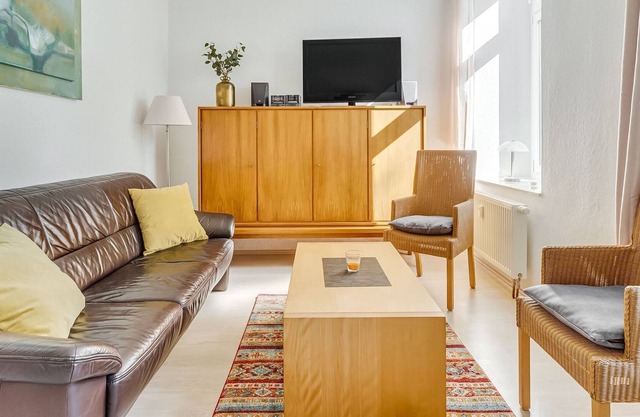 Pretty apartment with large communal terrace near Borstendorf