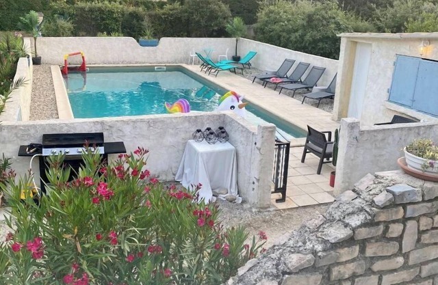 Pretty Provencal house in a medieval village